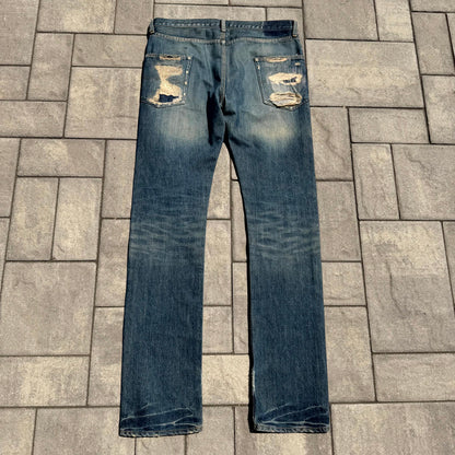 AW05 Undercover Boro Skull Denim