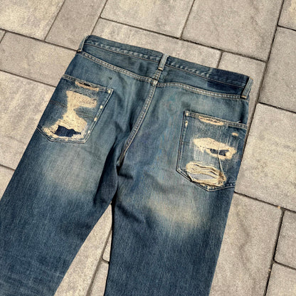 AW05 Undercover Boro Skull Denim