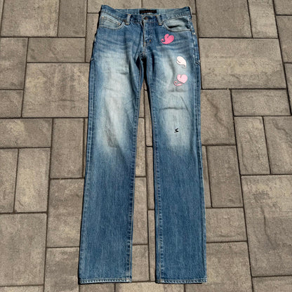 AW05 Undercover Boro Heart Denim