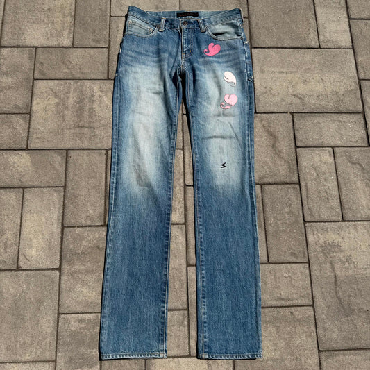 AW05 Undercover Boro Heart Denim