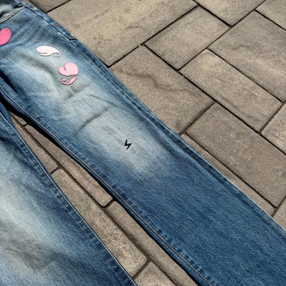 AW05 Undercover Boro Heart Denim
