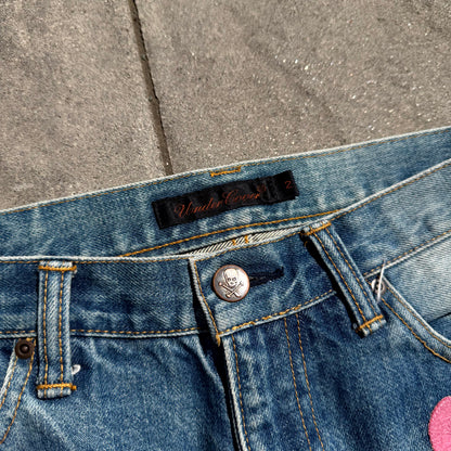 AW05 Undercover Boro Heart Denim
