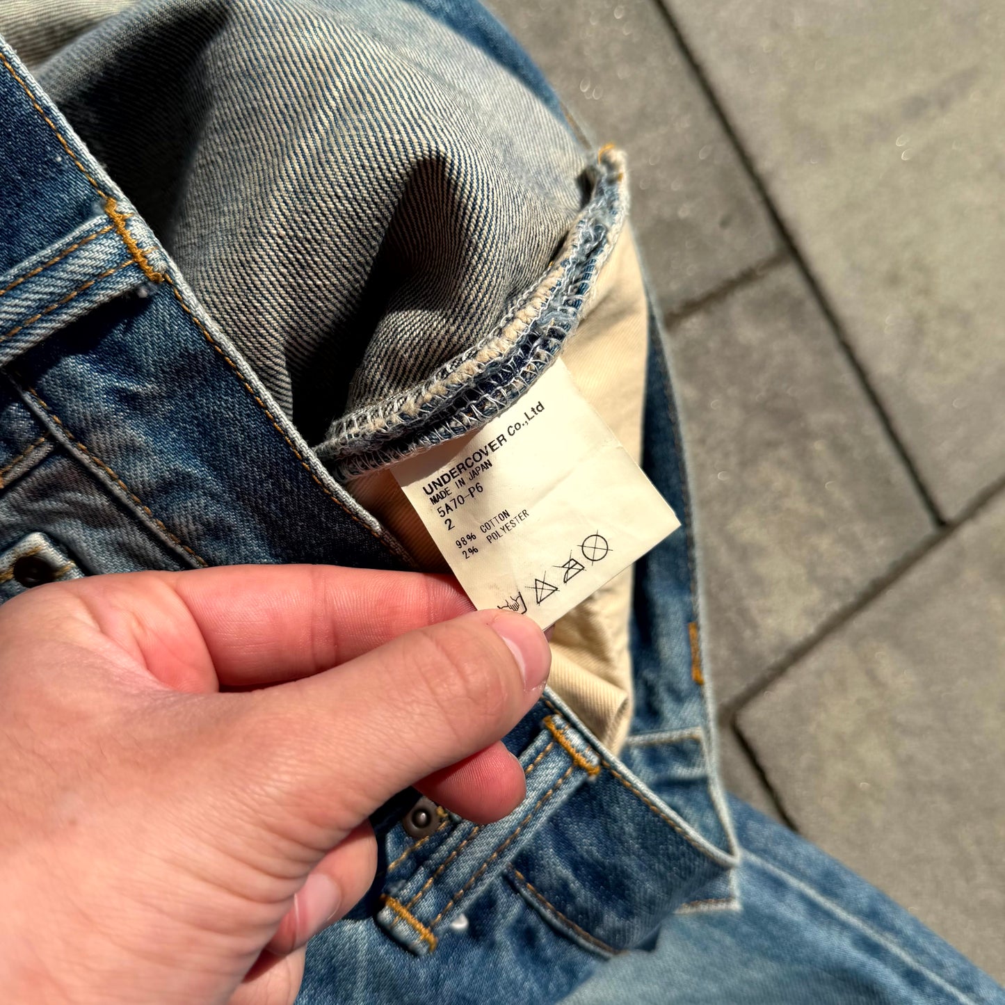 AW05 Undercover Boro Heart Denim