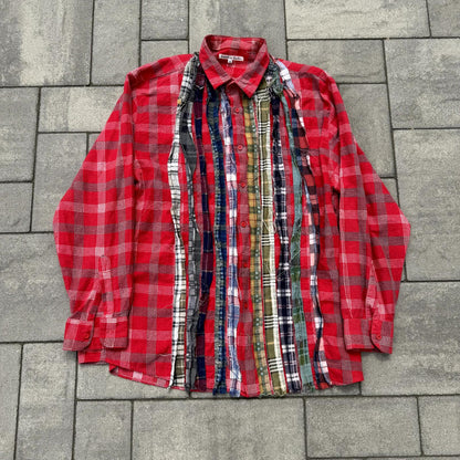 Rebuild By Needles Red Flannel Shirt