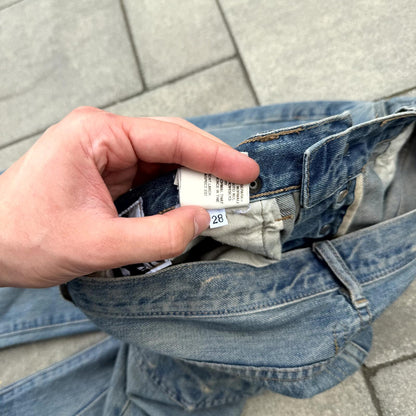 FW07 Rick Owens Blue Wash Detroit Cut Denim