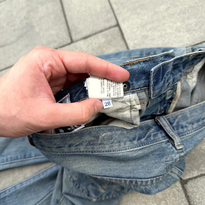 FW07 Rick Owens Blue Wash Detroit Cut Denim