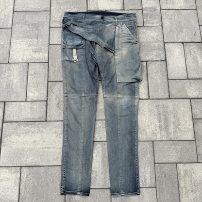 SS19 Rick Owens Hustler Memphis Cut Denim