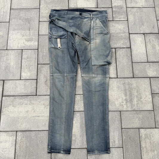 SS19 Rick Owens Hustler Memphis Cut Denim