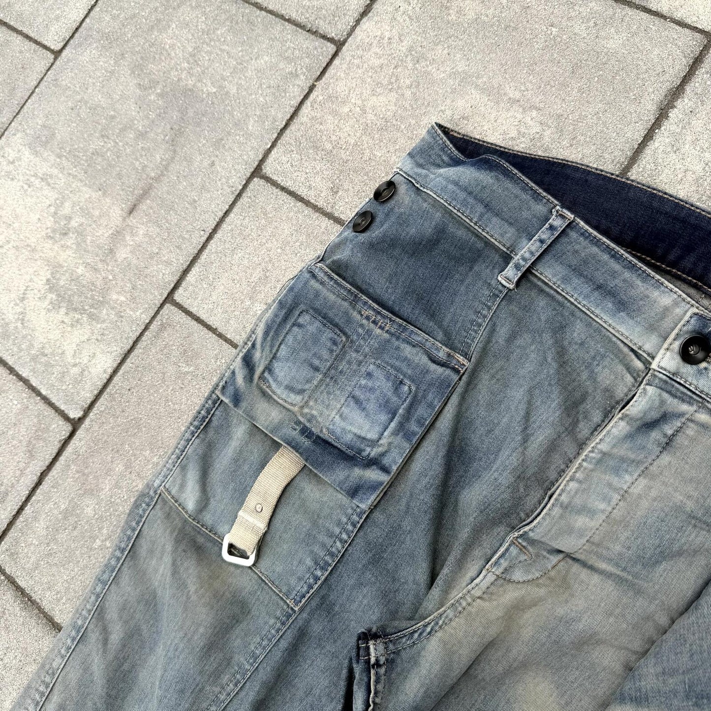 SS19 Rick Owens Hustler Memphis Cut Denim