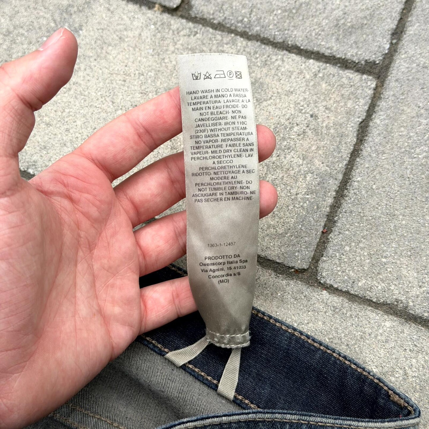 SS19 Rick Owens Hustler Memphis Cut Denim