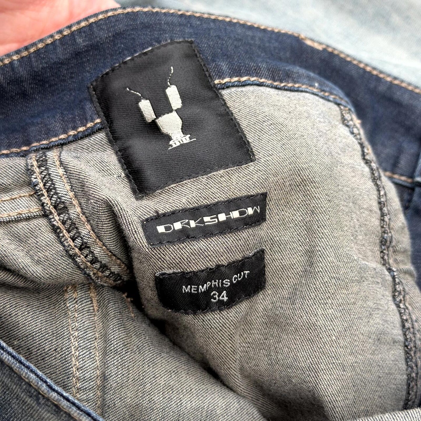 SS19 Rick Owens Hustler Memphis Cut Denim
