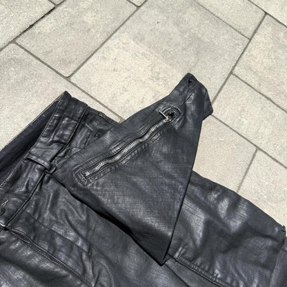 SS17 Rick Owens Black SBW Wax Memphis Cut Denim