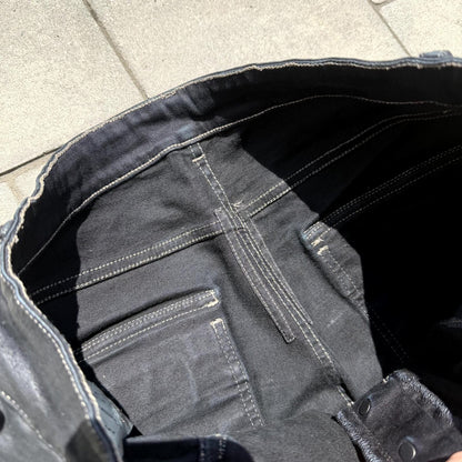 SS17 Rick Owens Black SBW Wax Memphis Cut Denim
