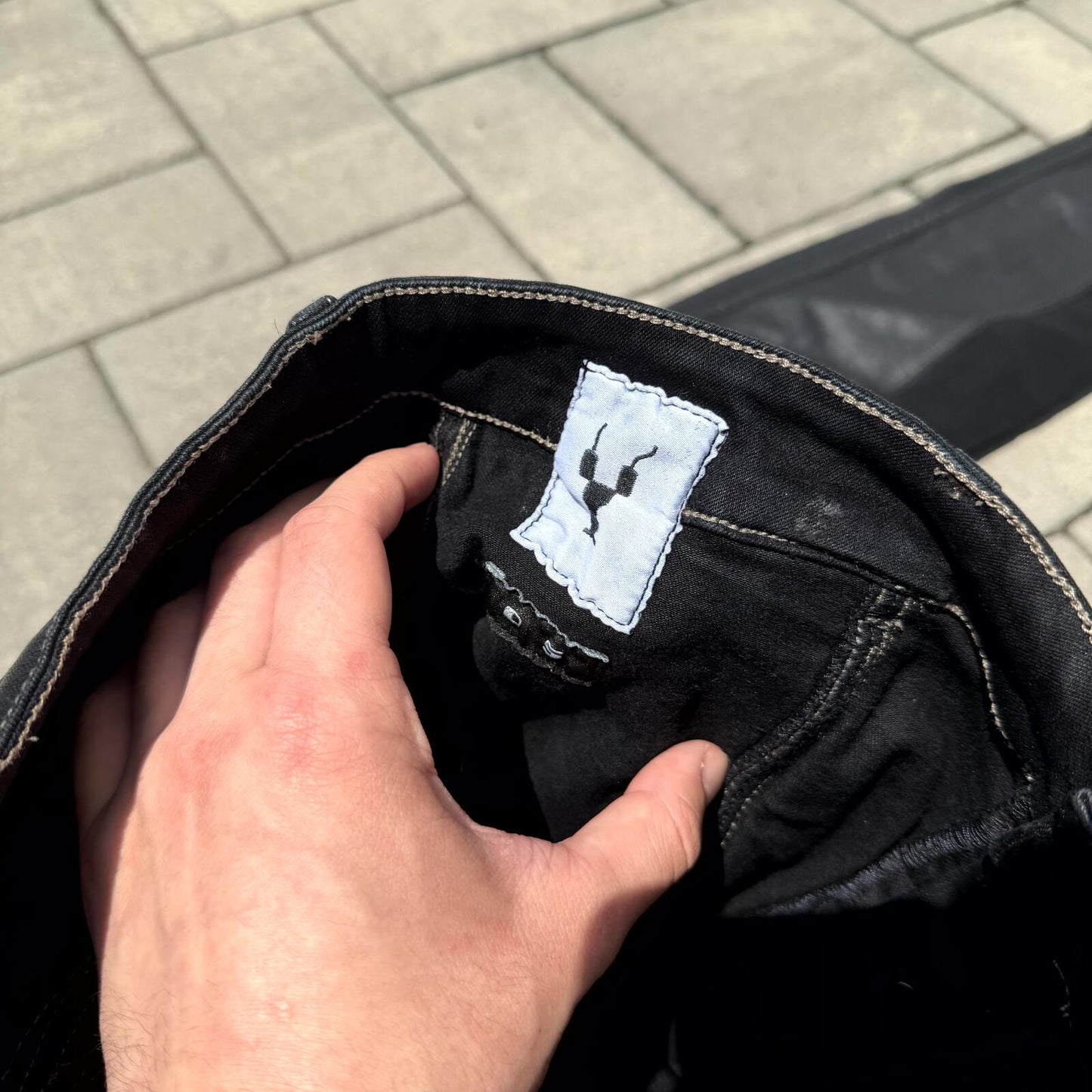 SS17 Rick Owens Black SBW Wax Memphis Cut Denim