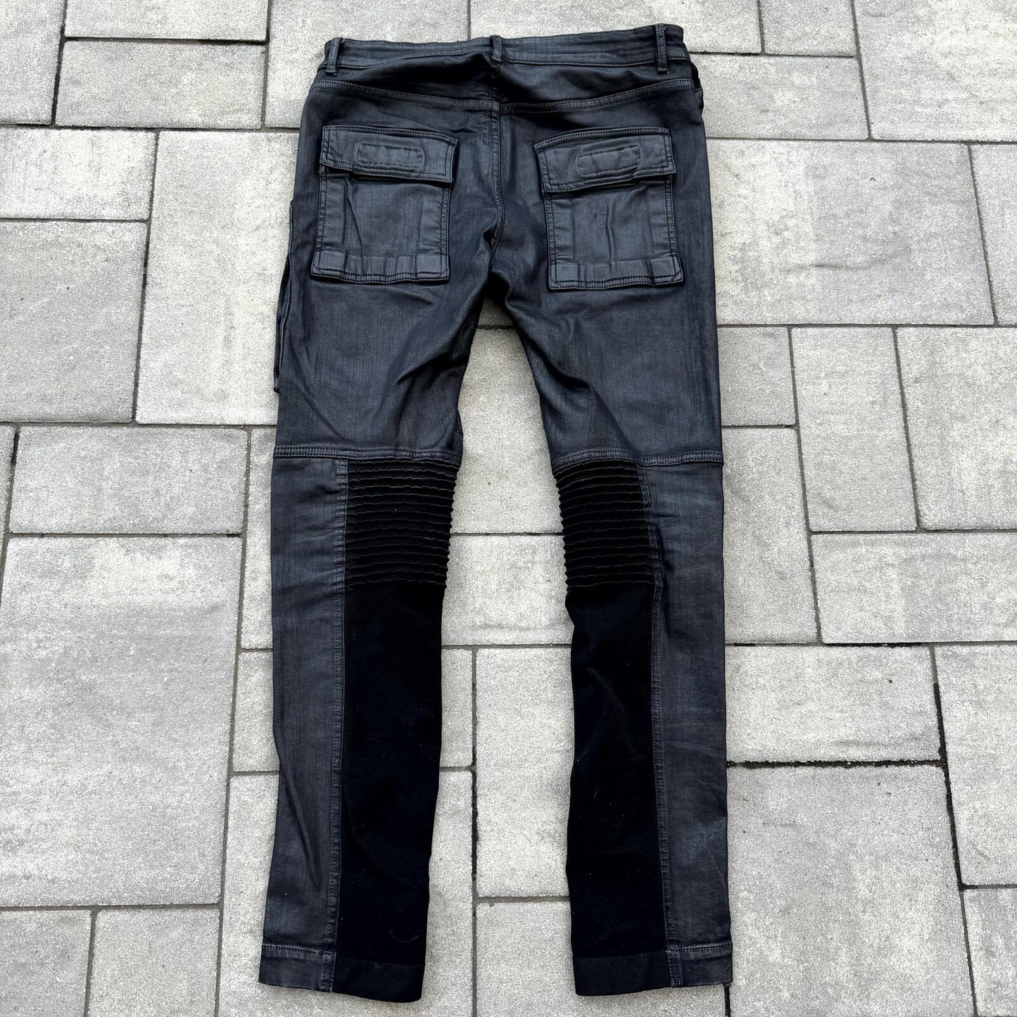 SS17 Rick Owens Black SBW Wax Memphis Cut Denim