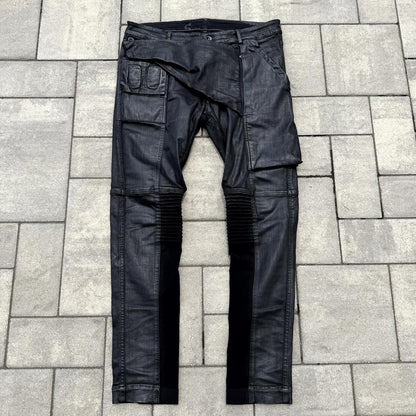 SS17 Rick Owens Black SBW Wax Memphis Cut Denim