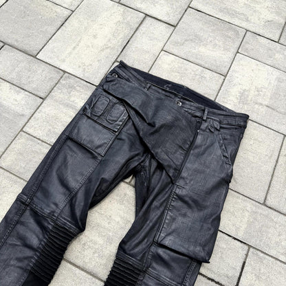 SS17 Rick Owens Black SBW Wax Memphis Cut Denim