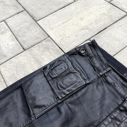 SS17 Rick Owens Black SBW Wax Memphis Cut Denim