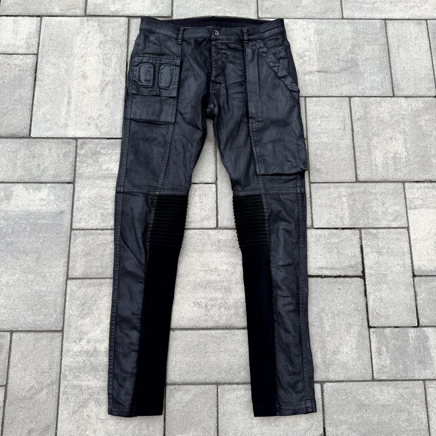 FW13 Rick Owens Black SBW Wax Memphis Cut Denim