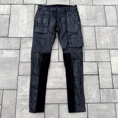 FW13 Rick Owens Black SBW Wax Memphis Cut Denim