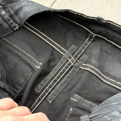 FW13 Rick Owens Black SBW Wax Memphis Cut Denim