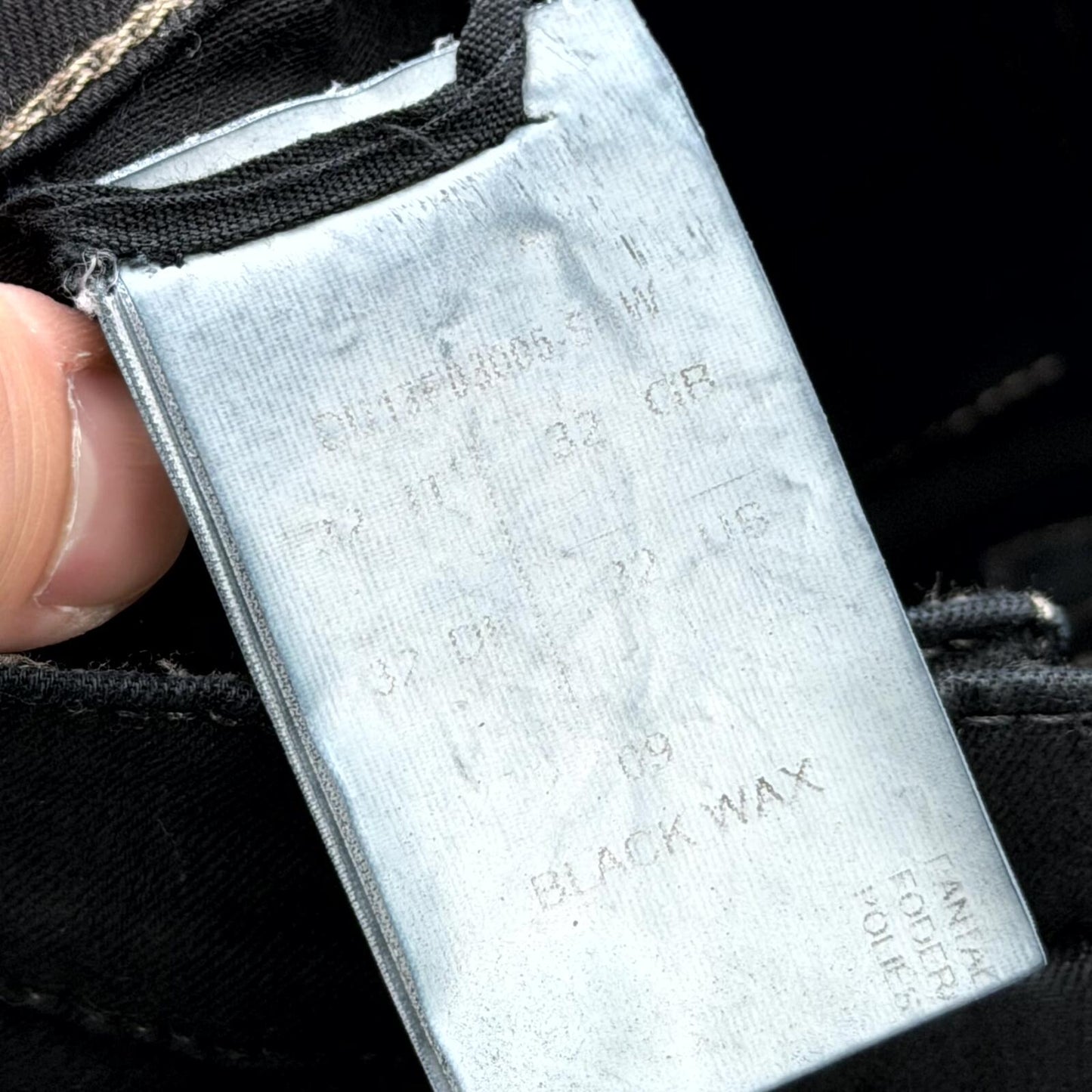 FW13 Rick Owens Black SBW Wax Memphis Cut Denim