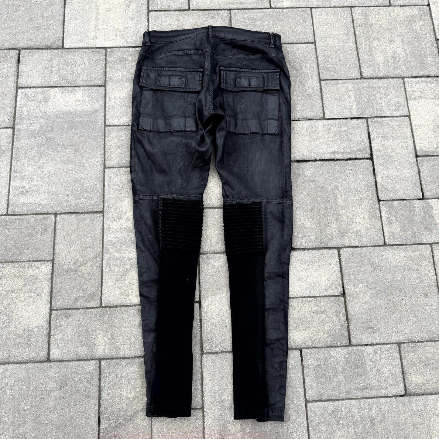 FW13 Rick Owens Black SBW Wax Memphis Cut Denim