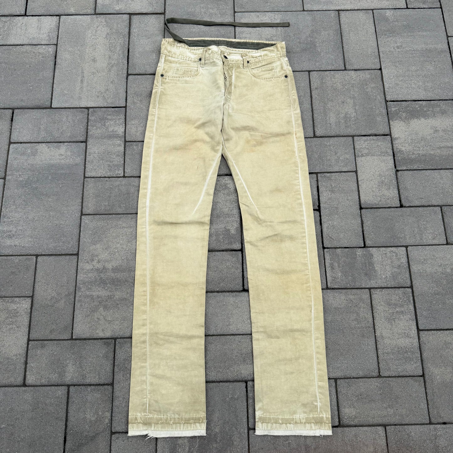 SS09 Rick Owens Grosgrain Detroit Cut Denim
