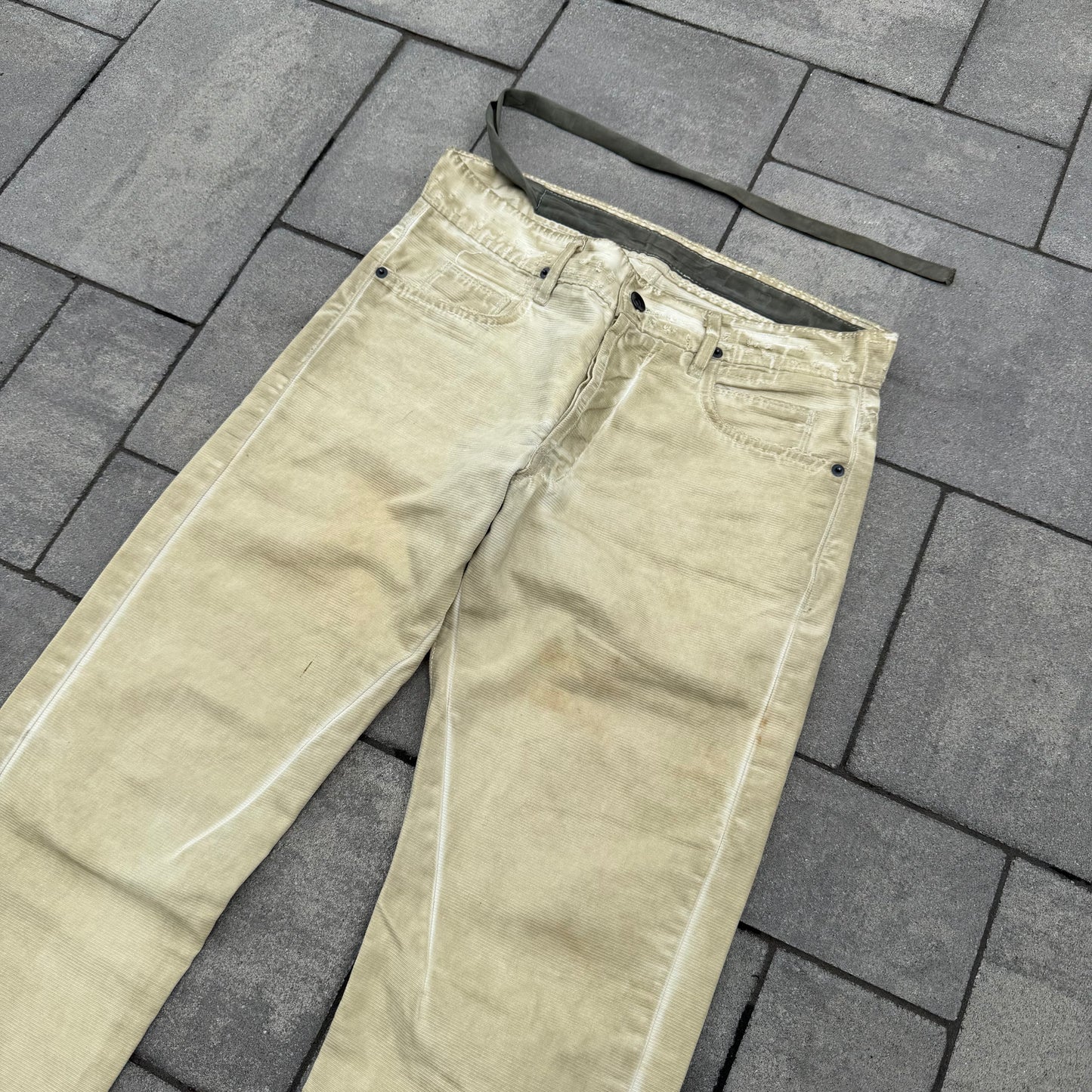 SS09 Rick Owens Grosgrain Detroit Cut Denim