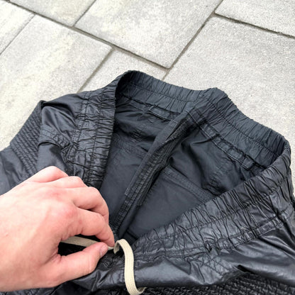 FW12 Rick Owens Black Waxed Creatch Cargos