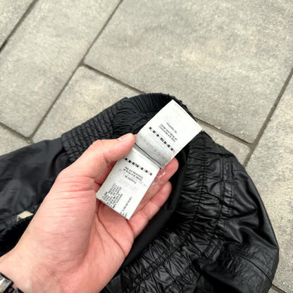 FW12 Rick Owens Black Waxed Creatch Cargos