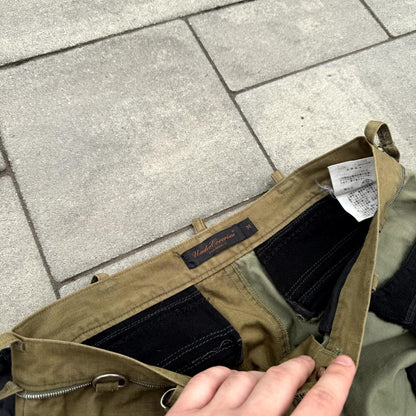 SS03 Undercover Scab Brown Peace Not Compromise Flare Pants