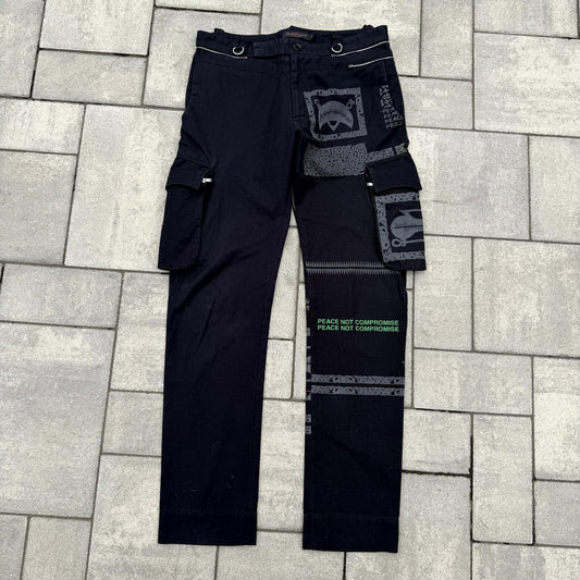 SS03 Undercover Scab Peace Not Compromise Cargo Pants