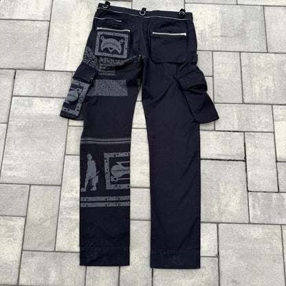 SS03 Undercover Scab Peace Not Compromise Cargo Pants