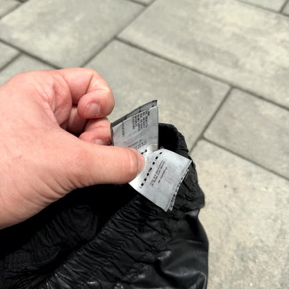 FW12 Rick Owens Black Waxed Creatch Cargos