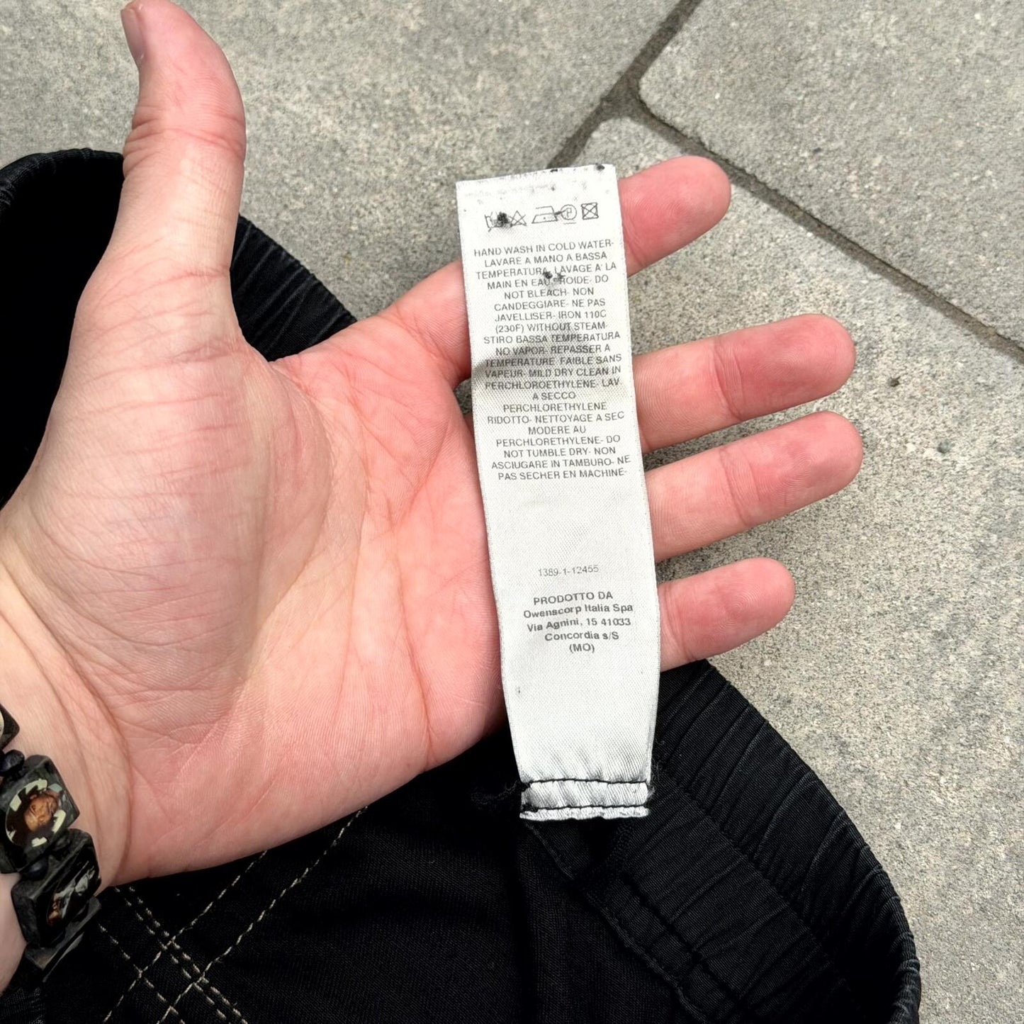 SS19 Rick Owens Black Wax Creatch Cargos