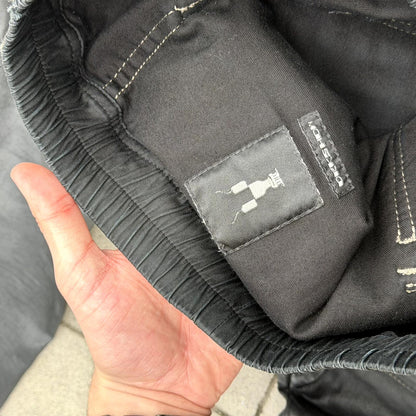 SS19 Rick Owens Black Wax Creatch Cargos