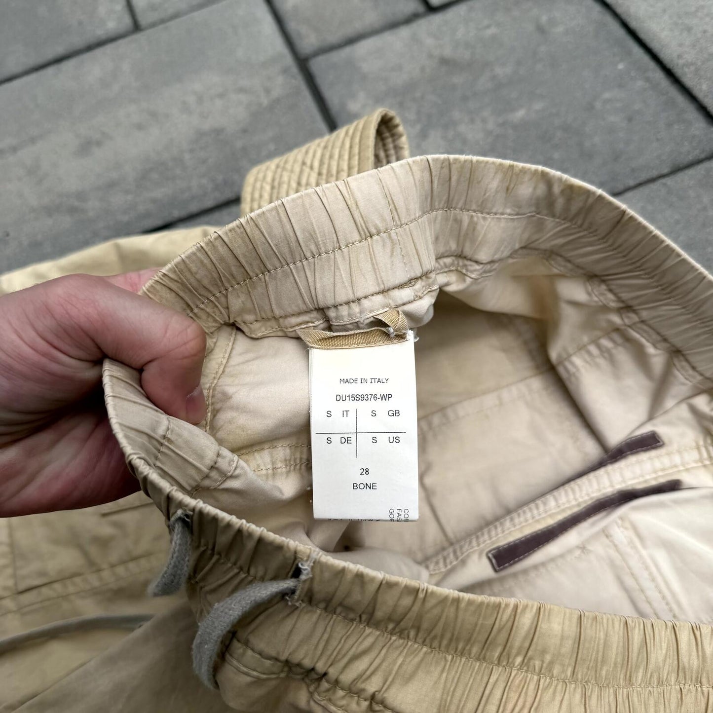 SS15 Rick Owens Bone Creatch Cargos