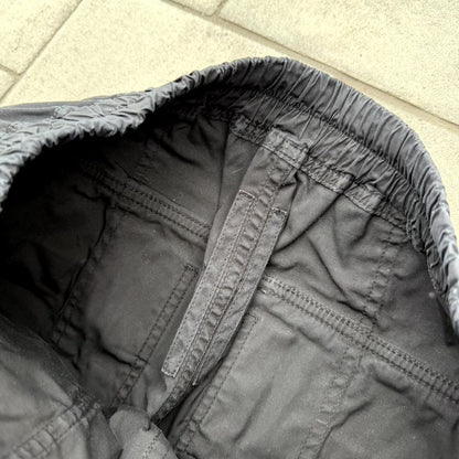 FW15 Rick Owens Black Nylon Creatch Cargos
