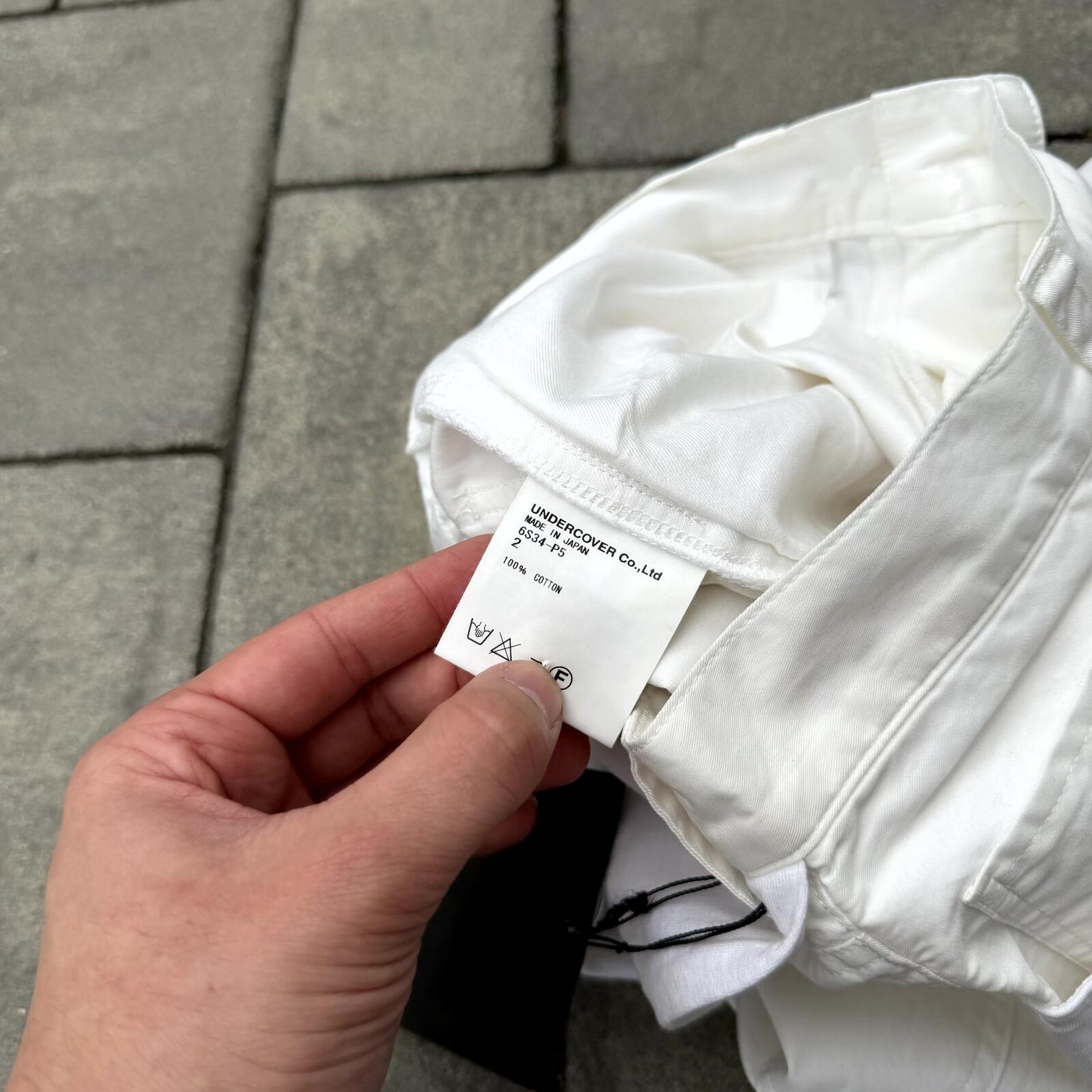 SS06 Undercover White Netted Zamiang Pants