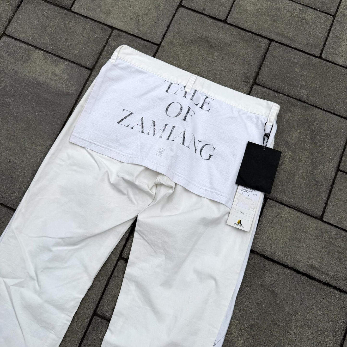SS06 Undercover White Netted Zamiang Pants
