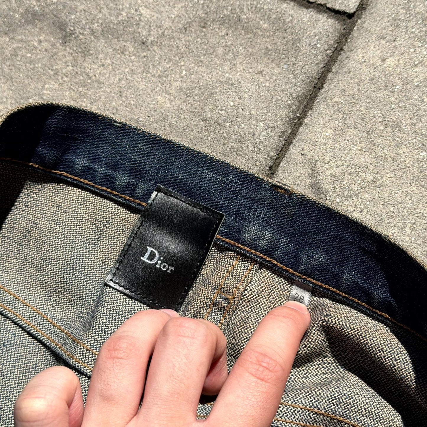 SS05 Dior Homme Rust Denim