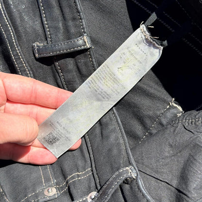 Rick Owens Foil Waxed Detroit Denim