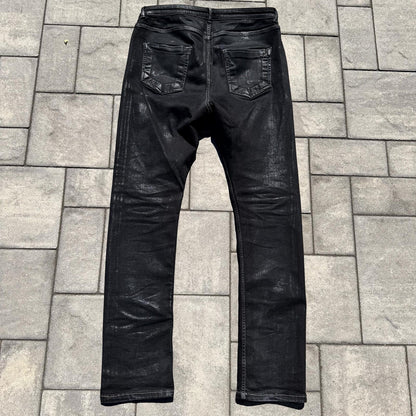 Rick Owens Foil Waxed Detroit Denim