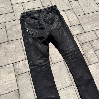 Rick Owens Foil Waxed Detroit Denim