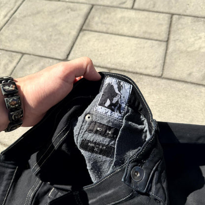 FW13 Rick Owens Black Waxed Berlin Cut Denim