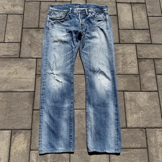 Hysteric Glamour Blue Studded Denim