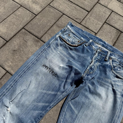 Hysteric Glamour Blue Studded Denim