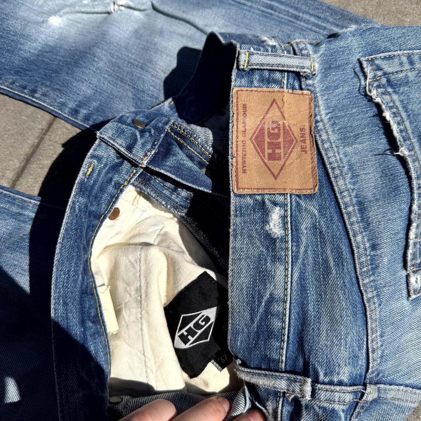 Hysteric Glamour Blue Studded Denim
