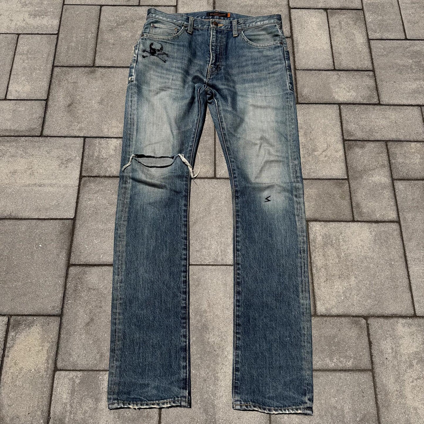 AW05 Undercover Skull Denim